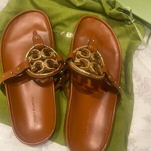 Tory Burch Miller Cloud Sandals - Bourbon Miele